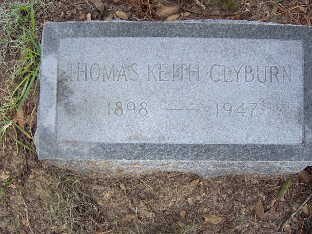 Headstone for Clyburn, Thomas Keith